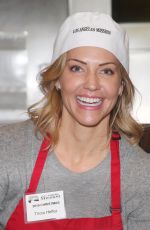 TRICIA HELFER at Christmas Celebration on Skid Row at Los Angeles Mission 12/23/2019