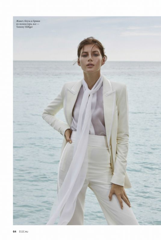 VALERY KAUFMAN in Elle Magazine, Russia January 2020