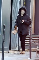 VANESSA PARADIS Out with Her Dog in Paris 12/14/2019