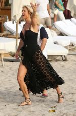 VICTORIA SILVSTEDT at a Beach in St. Barth 12/29/2019