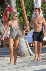 VOGUE WILLIAMS in Swimsuit at a Beach in St Barts 12/15/2019