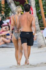 VOGUE WILLIAMS in Swimsuit at a Beach in St Barts 12/15/2019