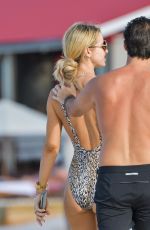VOGUE WILLIAMS in Swimsuit at a Beach in St Barts 12/15/2019