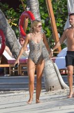 VOGUE WILLIAMS in Swimsuit at a Beach in St Barts 12/15/2019