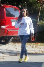 ZOE SALDANA Makeup Free Out in Beverly Hills 12/13/2019