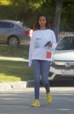 ZOE SALDANA Makeup Free Out in Beverly Hills 12/13/2019