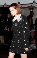 ZOEY DEUTCH Leaves a Party in Brentwood 12/07/2019