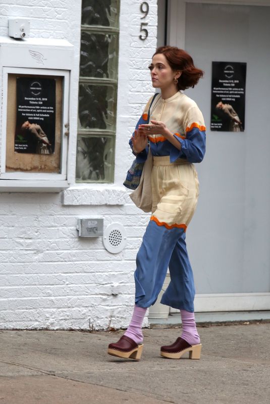 ZOEY DEUTCH on the Set of The Politician in New York 12/16/2019