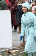 ZOEY DEUTCH on the Set of The Politician in New York 12/18/2019