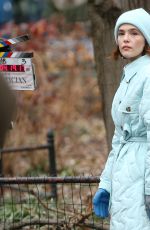 ZOEY DEUTCH on the Set of The Politician in New York 12/18/2019