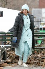 ZOEY DEUTCH on the Set of The Politician in New York 12/18/2019