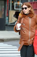 ZOSIA MAMET on the Set of The Flight Attendant in New York 12/18/2019