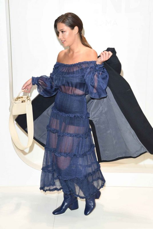 ADELE EXARCHOPOULOS at Fendi Fashion Show in Milan 01/13/2020