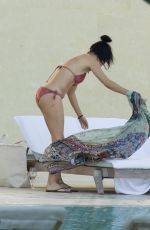 ADRIANA LIMA in Bikini at a Pool in Miami 01/03/2020