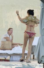 ADRIANA LIMA in Bikini at a Pool in Miami 01/03/2020