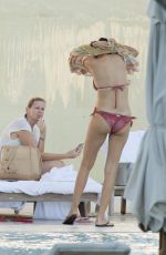 ADRIANA LIMA in Bikini at a Pool in Miami 01/03/2020