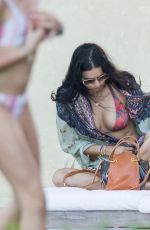ADRIANA LIMA in Bikini at a Pool in Miami 01/03/2020