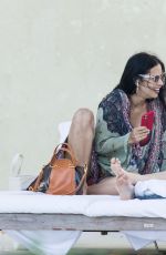 ADRIANA LIMA in Bikini at a Pool in Miami 01/03/2020