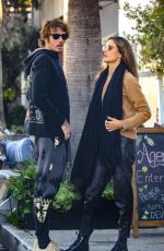 ALESSANDRA AMBROSIO and Nicolo Oddi at Gjelina in Venice Beach 01/23/2020