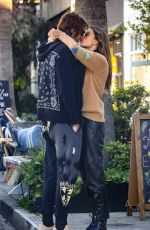 ALESSANDRA AMBROSIO and Nicolo Oddi at Gjelina in Venice Beach 01/23/2020