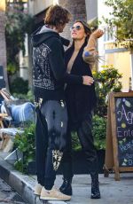 ALESSANDRA AMBROSIO and Nicolo Oddi at Gjelina in Venice Beach 01/23/2020