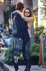 ALESSANDRA AMBROSIO and Nicolo Oddi at Gjelina in Venice Beach 01/23/2020