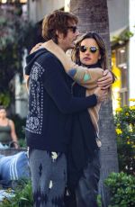 ALESSANDRA AMBROSIO and Nicolo Oddi at Gjelina in Venice Beach 01/23/2020