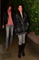 ALESSANDRA AMBROSIO and Nicolo Oddi Out for Dinner in Santa Monica 01/25/2020