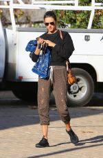 ALESSANDRA AMBROSIO Arrives at Pilates Class in Malibu 01/24/2020