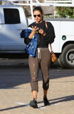 ALESSANDRA AMBROSIO Arrives at Pilates Class in Malibu 01/24/2020