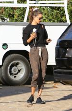 ALESSANDRA AMBROSIO Arrives at Pilates Class in Malibu 01/24/2020