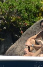 ALESSANDRA AMBROSIO in a Red Bikini on Holiday in Florianopolis 01/05/2020