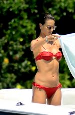 ALESSANDRA AMBROSIO in a Red Bikini on Holiday in Florianopolis 01/05/2020