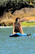 ALESSANDRA AMBROSIO in a Red Bikini on Holiday in Florianopolis 01/05/2020