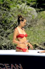 ALESSANDRA AMBROSIO in a Red Bikini on Holiday in Florianopolis 01/05/2020