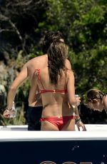 ALESSANDRA AMBROSIO in a Red Bikini on Holiday in Florianopolis 01/05/2020