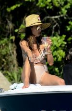 ALESSANDRA AMBROSIO in Swimsuit at a Beach in Florianopolis 01/07/2020