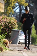 ALESSANDRA AMBROSIO Out Hiking with Her Dog in Pacific Palisades 01/23/2020