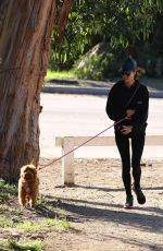 ALESSANDRA AMBROSIO Out Hiking with Her Dog in Pacific Palisades 01/23/2020