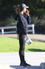 ALESSANDRA AMBROSIO Out Hiking with Her Dog in Pacific Palisades 01/23/2020