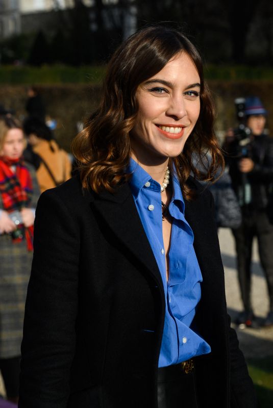 ALEXA CHUNG at Dior Haute Couture Spring/Summer 2020 Show at Paris Fashion Week 01/20/2020
