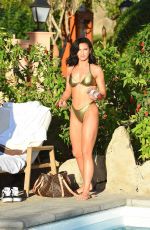 ALEXANDRA CANE in a Gold Bikini for Her Fitness App in Tenerife 01/06/2020