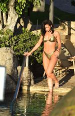 ALEXANDRA CANE in a Gold Bikini for Her Fitness App in Tenerife 01/06/2020