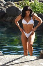 ALEXANDRA CANE in a White BIkini at a Pool in Cuba 01/22/2020
