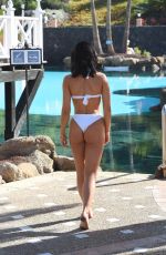 ALEXANDRA CANE in a White BIkini at a Pool in Cuba 01/22/2020