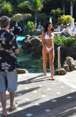 ALEXANDRA CANE in a White BIkini at a Pool in Cuba 01/22/2020