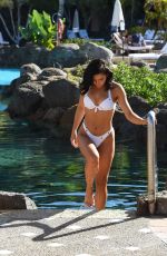 ALEXANDRA CANE in a White BIkini at a Pool in Cuba 01/22/2020