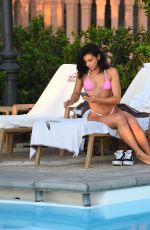ALEXANDRA CANE in Bikini at a Pool in Tenerife 01/04/2020