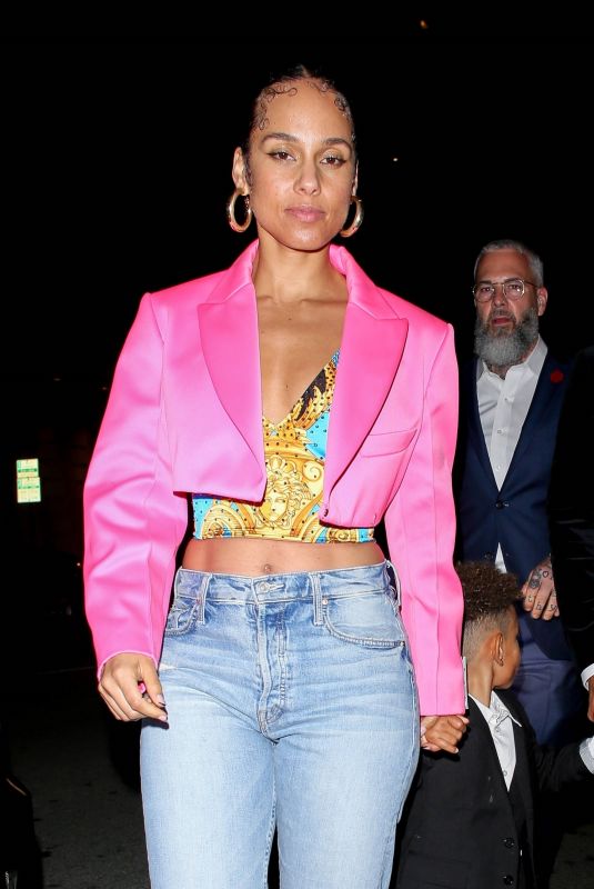 ALICIA KEYS Leaves Grammy Afterparty at Mr Chow in Beverly Hills 01/26/2020