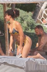 ALISHA WAINWRIGHT in Bikini at a Beach in Tulum 01/25/2020